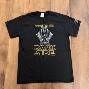 Come to the Dark Side Bat Adult Medium Shirt Oregon Coast Animal Star Wars Darth